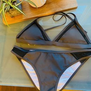 •Cupshe Mesh Bikini Set•